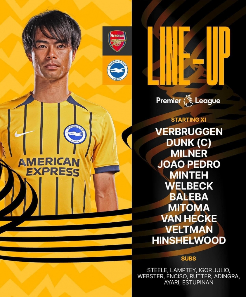 Trực tiếp Arsenal vs Brighton, 18h30 hôm nay 31/8 521306