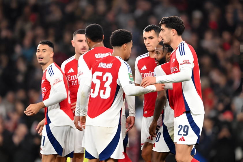 Arsenal tạo 'mưa bàn thắng' trước Bolton, thẳng tiến vào vòng 4 Carabao Cup 533425