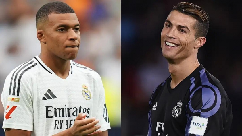 Ronaldo 'béo' khuyên Mbappe đá như Cristiano Ronaldo 588996