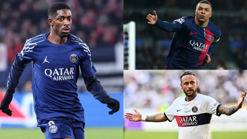 Hóa 'thánh' tại PSG, Dembele san bằng kỷ lục của Mbappe và Neymar 592322