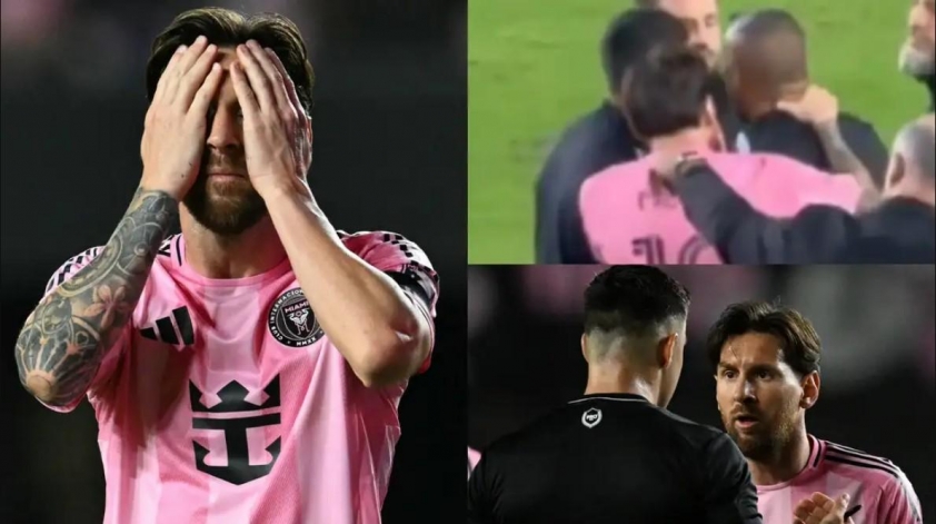 Messi nổi cơn thịnh nộ, túm cổ luôn HLV đối phương 596791