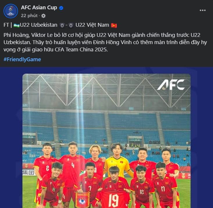 AFC thốt lên 1 điều khi U22 Việt Nam tạo bất ngờ trước Uzbekistan 609381