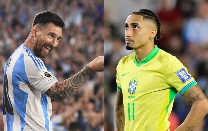 Messi nhắm vào Raphinha sau trận thắng đậm 4-1 của Argentina trước Brazil 611175