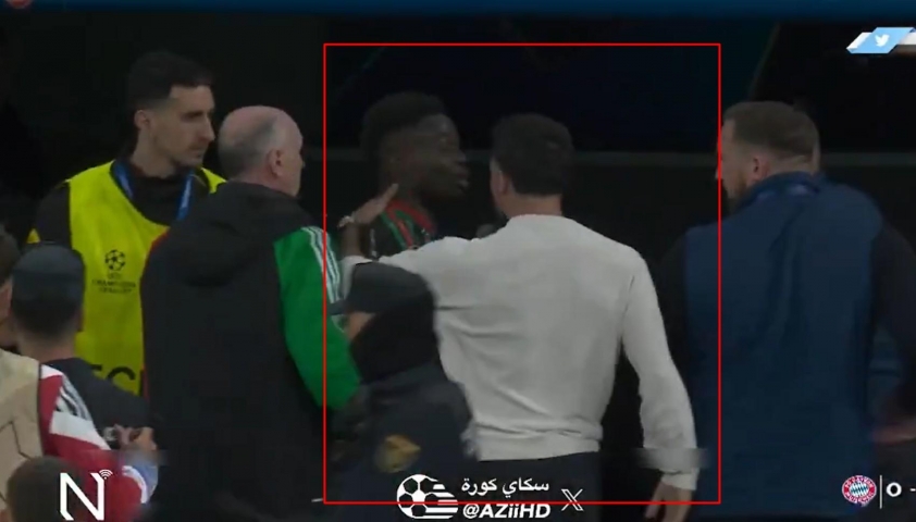 Saka ẩu đả dữ dội với cầu thủ Real Madrid 621428