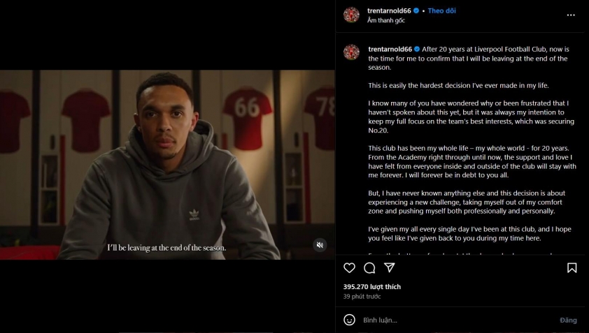 CHÍNH THỨC: Trent Alexander-Arnold chốt tương lai với Liverpool 630267