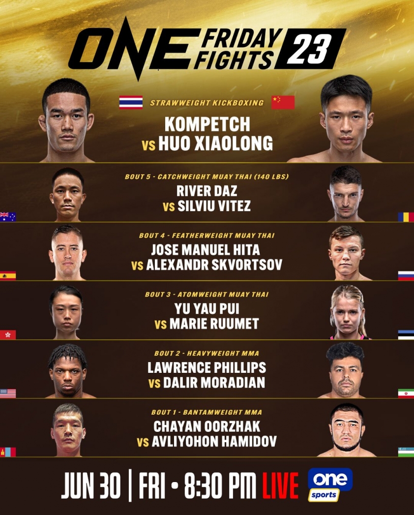 ONE Friday Fights 23: Paedsanlek PK Saenchai đối đầu Kongklai Annymuaythai, cơ hội giành chiến thắng đầu tiên tại ONE 298023