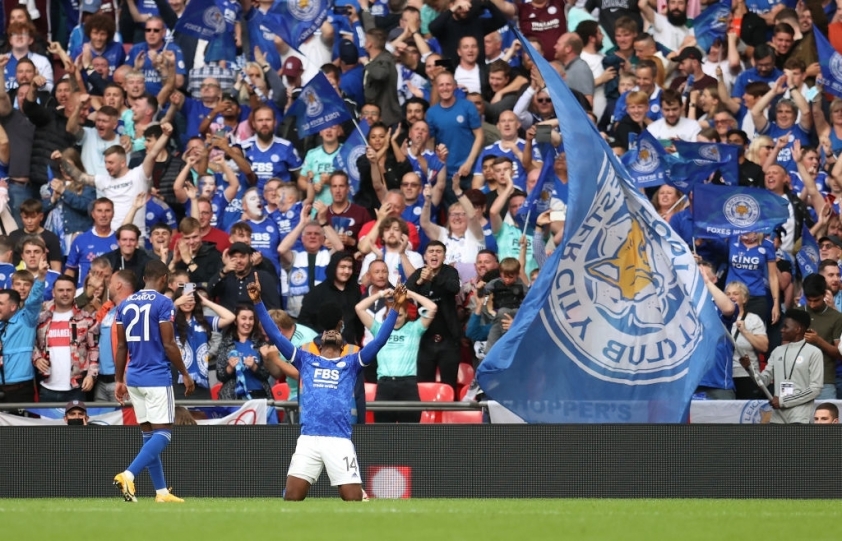 Iheanacho là người hùng của Leicester. Ảnh: Getty