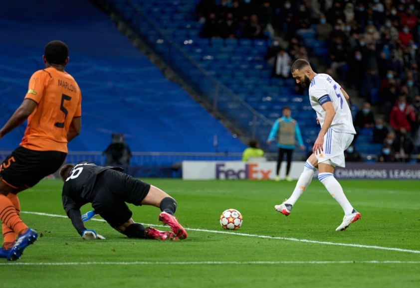 Benzema tiếp tục thể hiện cái duyên với đấu trường châu Âu. Ảnh: Getty