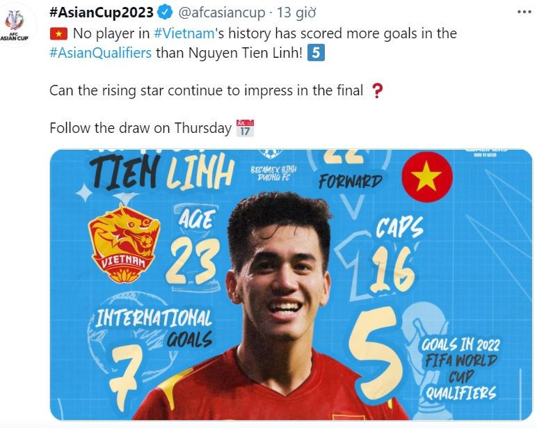 'Họng pháo' của ĐT Việt Nam nhận 'món quà' từ AFC 58276