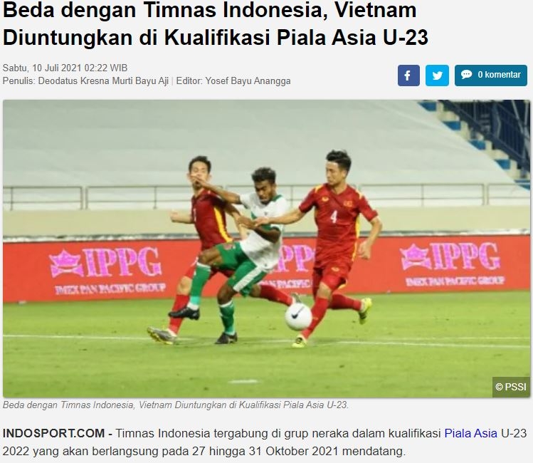 Báo Indonesia 'ghen tị' với U23 Việt Nam 61620