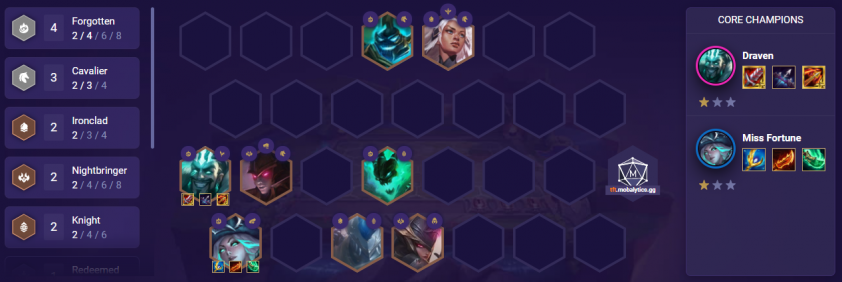 Đội hình Draven Suy Vong Kỵ Sĩ lọt top meta 11.16