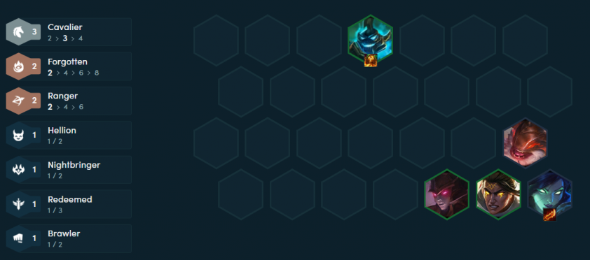 Đội hình Vayne Suy Vong ở đầu game