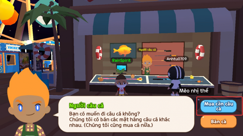 Mua cần câu