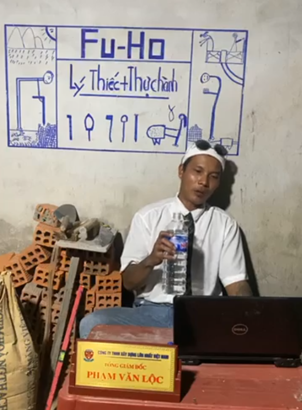 Lộc Fuho livestream dạy học xách vữa