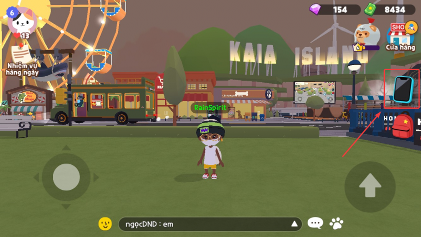 Bấm vào Smartphone trong Play Together