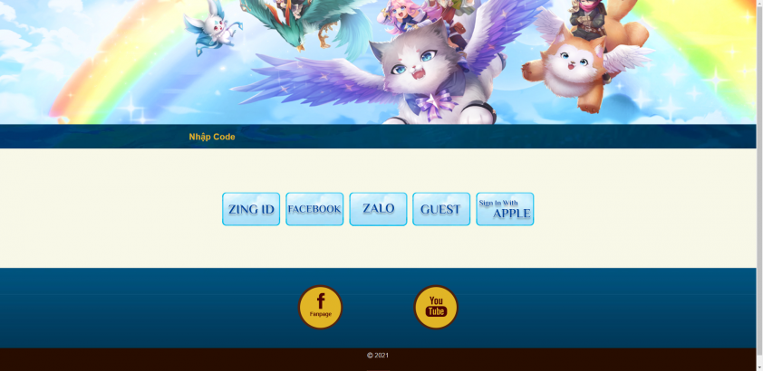 Truy cập trang giftcode của Cloud Song VNG 2021