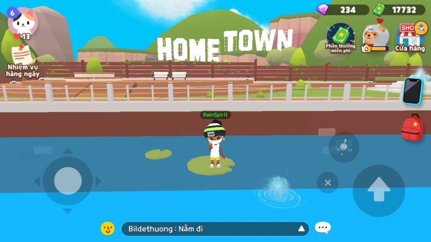 Con kênh trong khu vực HomeTown