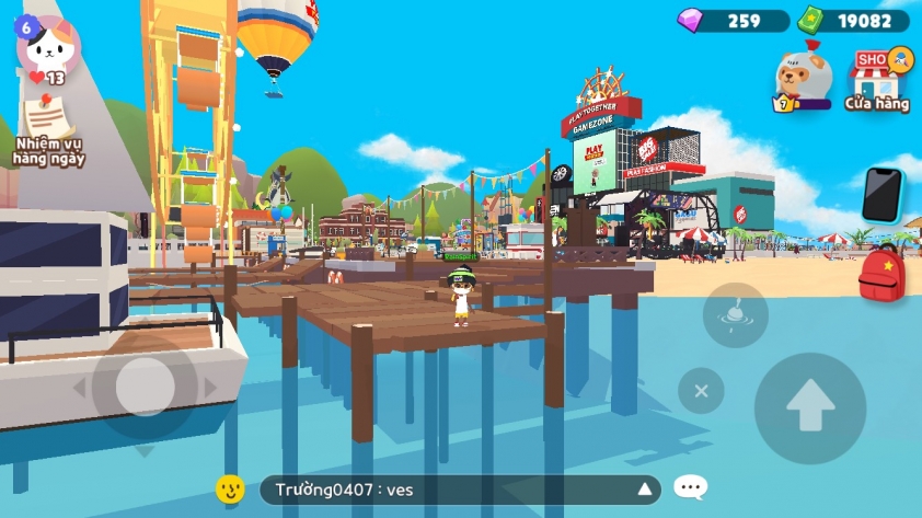 câu cá hiểm ở bến tàu play together