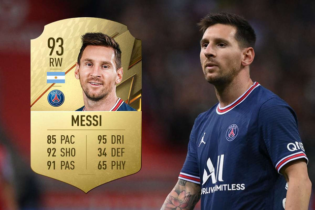 Messi xếp hạng 1 trong top 100 cầu thủ hay nhất trong FIFA 22