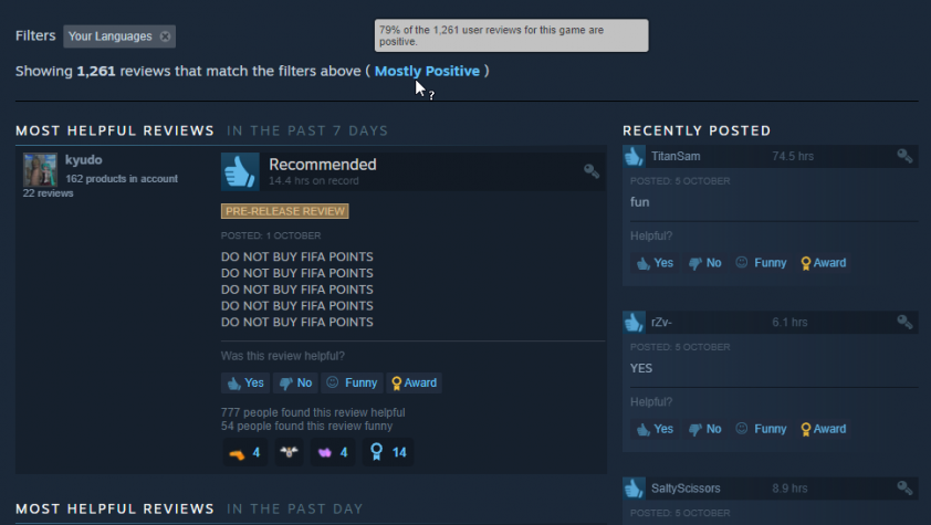 FIFA 22 nhận về 79% phản hồi tích cực từ người chơi