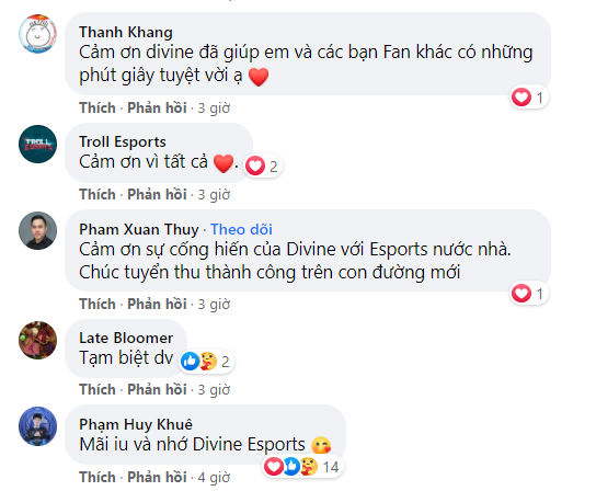 Fan gửi lời cảm ơn tới DV