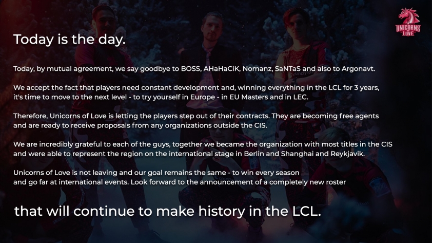 Unicorns of Love thay máu toàn bộ đội hình sau thất bại tại CKTG 2021 81061