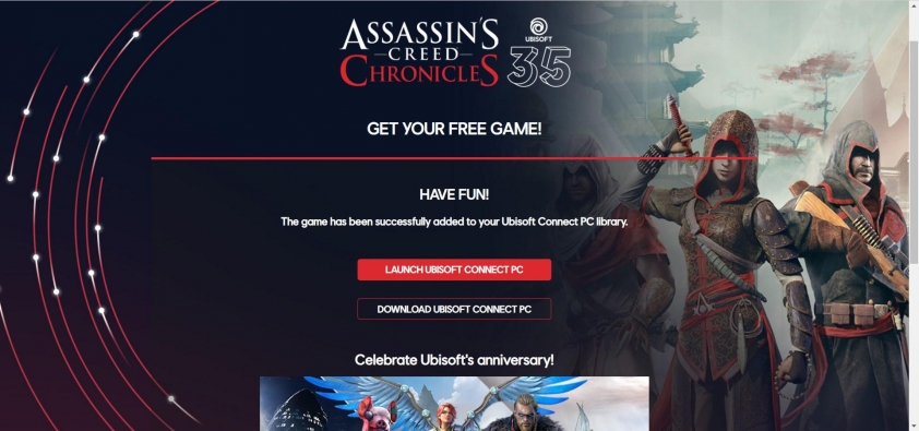 Ubisoft gửi tặng game thủ bộ ba game Assassin's Creed Chronicles