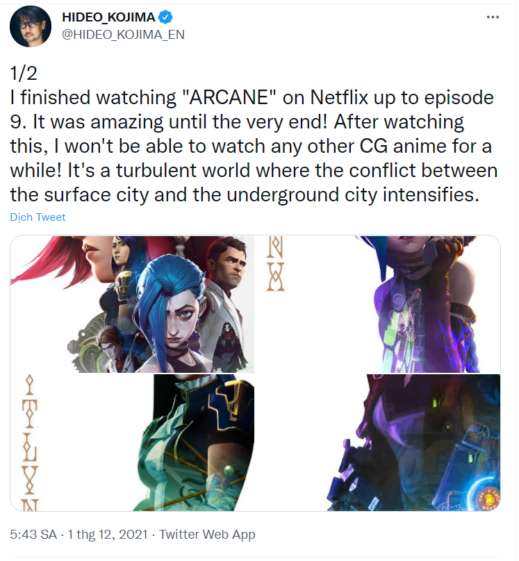 Bài viết của Hideo Kojima