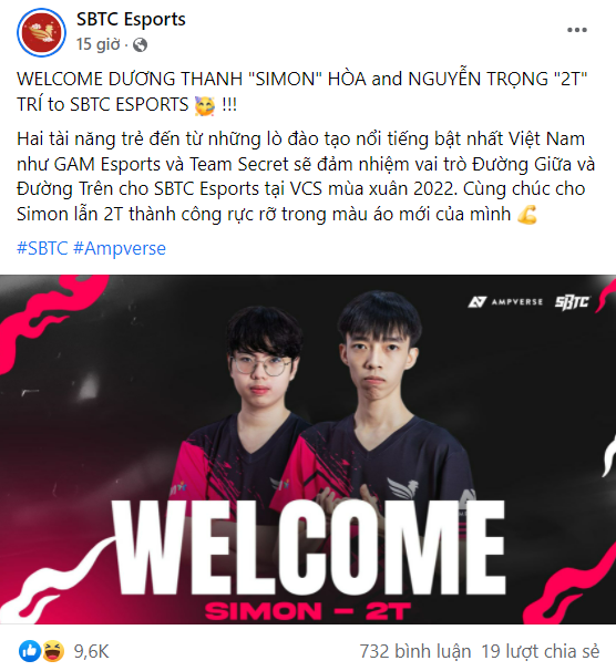Thông báo của SBTC Esports