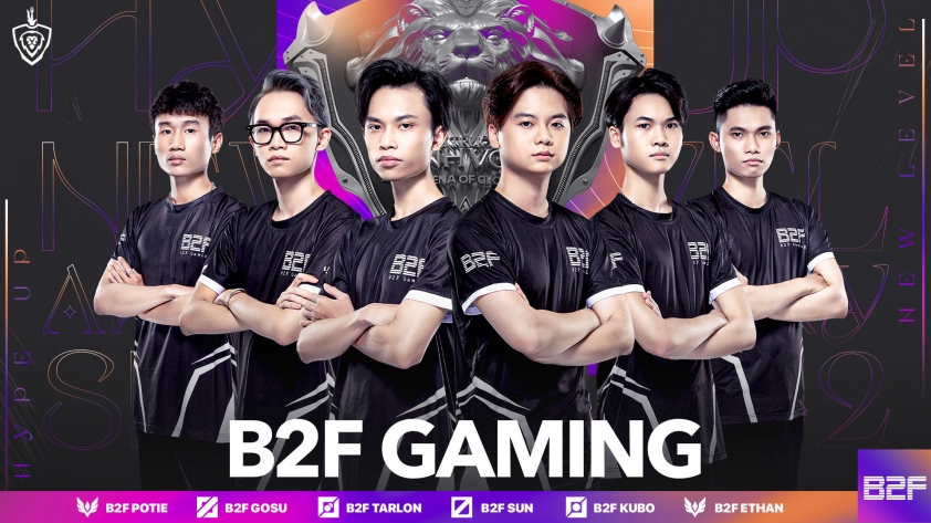 Đội hình chính thức của B2F Gaming trong năm 2022