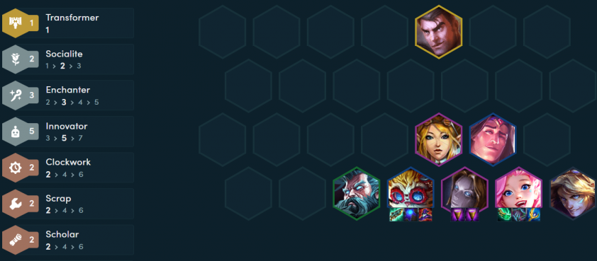 Đội hình Heimerdinger Reroll ở level 8