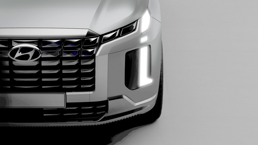 Hyundai Palisade 2023 'nhá hàng' trước thềm ra mắt, lưới tản nhiệt mới giống Hyundai Tucson 125394