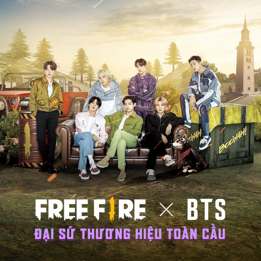 BTS sẽ trở thành đại sứ thương hiệu toàn cầu của Free Fire