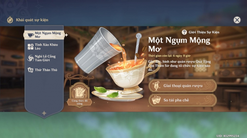Sự kiện Một Ngụm Mộng Mơ