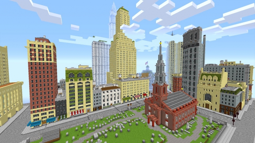 Minecraft: 3000 game thủ chung tay xây dựng lại thành phố New York 119348