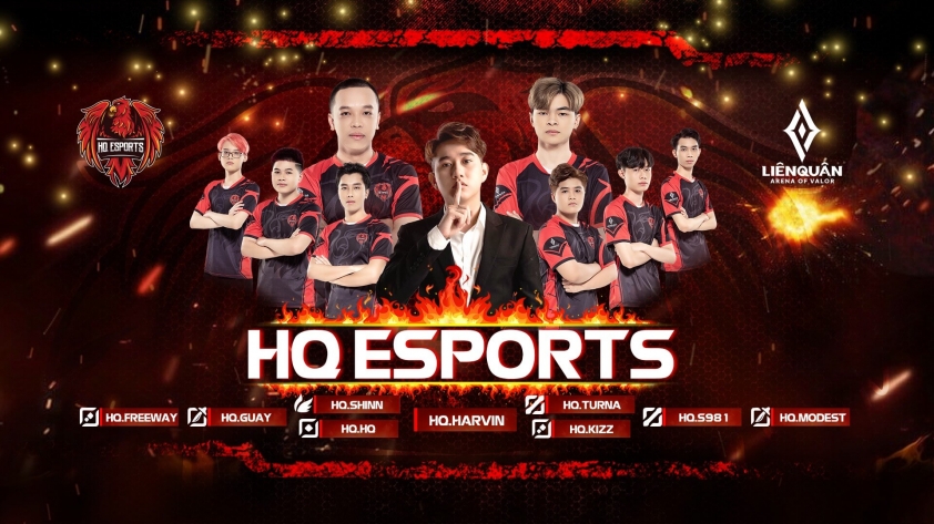 Đội hình chính thức của HQ Esports trong giải đấu mùa xuân 2022
