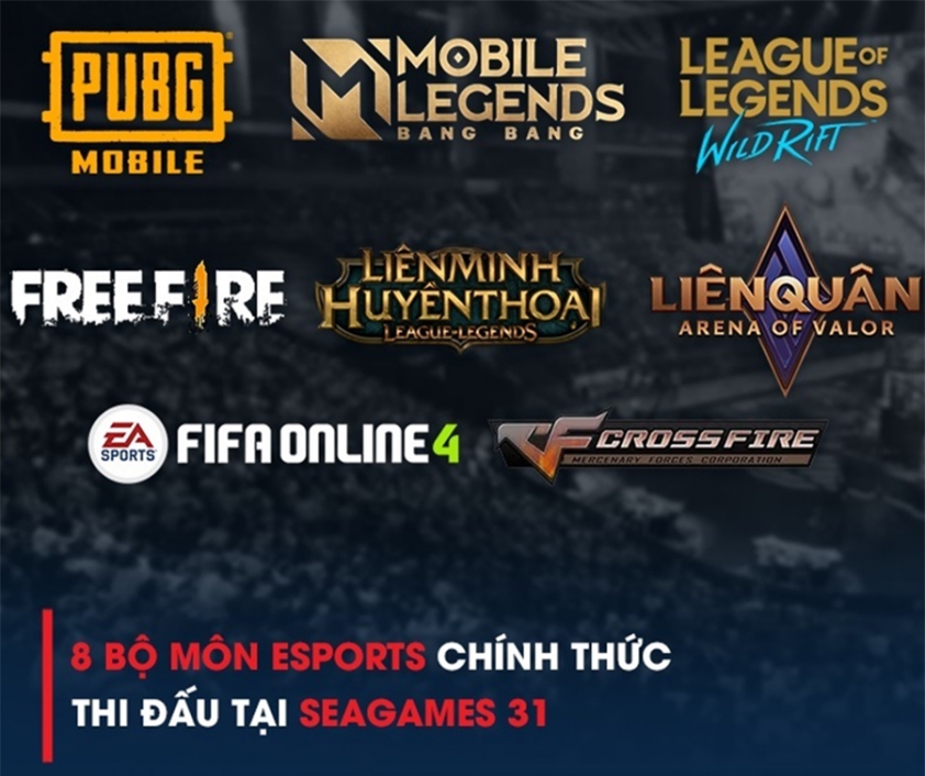 Singapore chỉ góp mặt trong 4/8 bộ môn eSports