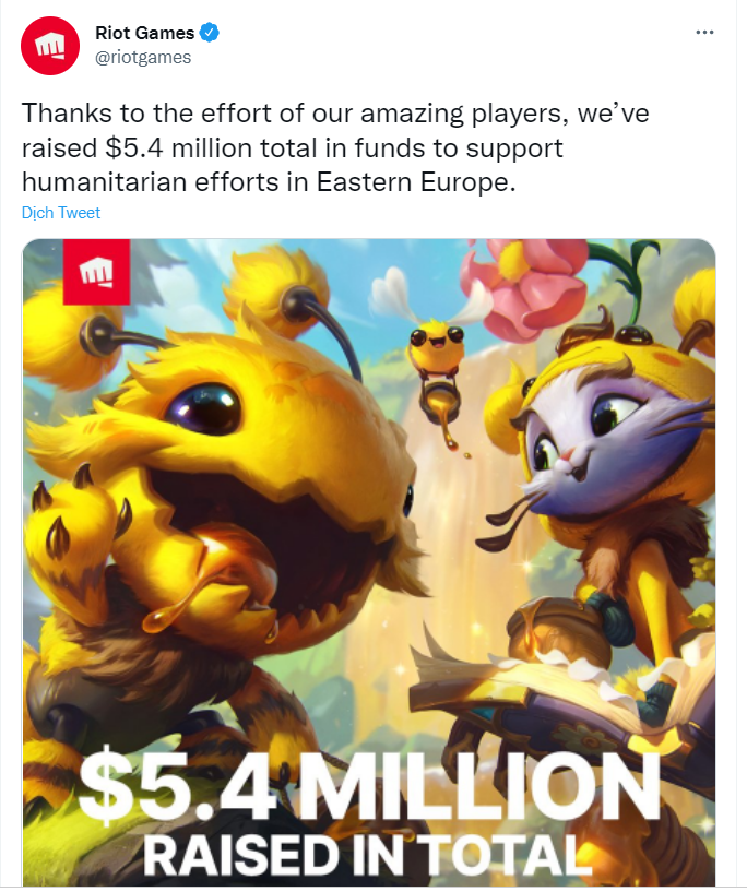 Thông báo từ Riot Games