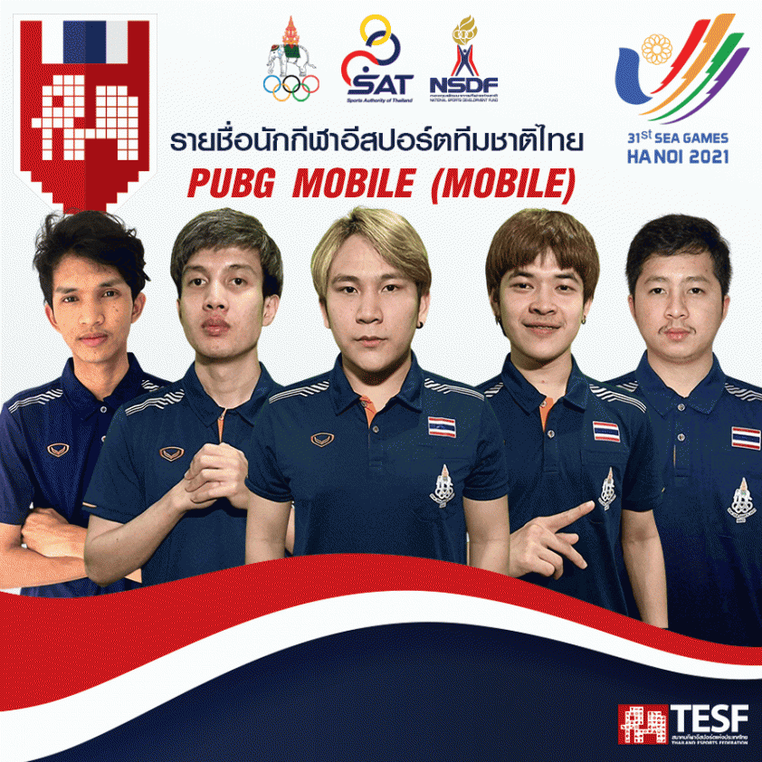 Đội hình PUBG Mobile Thái Lan dự SEA Games 31 - Đội 2