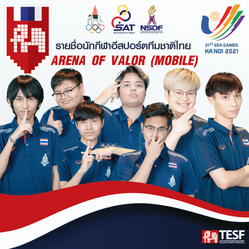 Đội hình Liên Quân Mobile Thái Lan dự SEA Games 31