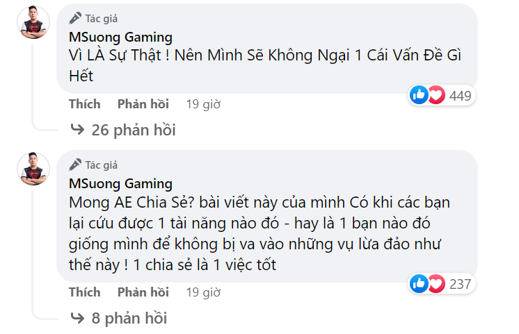 Nam streamer tuyên bố không ngại bất cứ vấn đề gì, bởi những thứ anh nói đều là sự thật