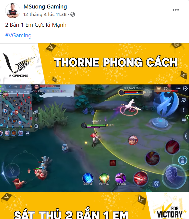 MSuong là một cái tên rất nổi tiếng trong cộng đồng Facebook Gaming