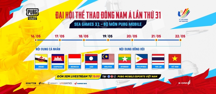 Lịch thi đấu PUBG Mobile SEA Games 31 mới nhất 135971