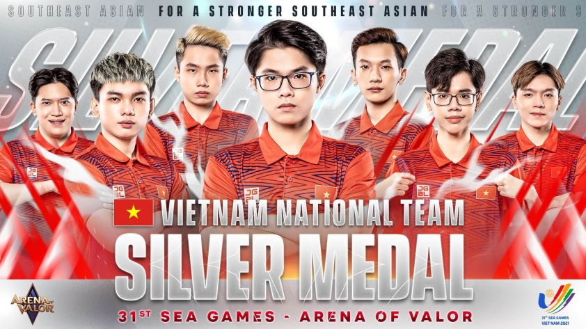 ĐTVN giành huy chương bạc tại SEA Games 31 bộ môn Liên Quân Mobile