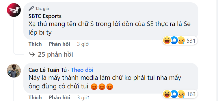 Trò đùa dai của SBTC Esports khiến cả quản lý cũng bị lôi lên công kích