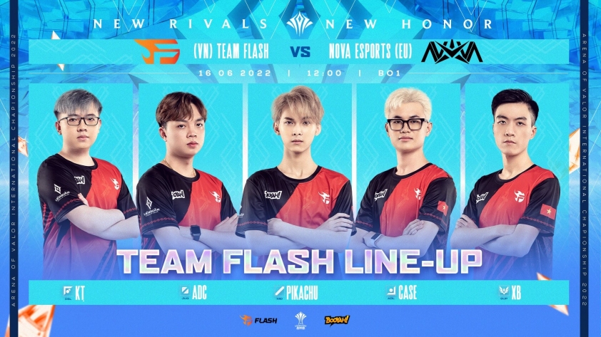 aic 2022 team flash tung doi hinh di, thang ngay tran dau ra quan 1