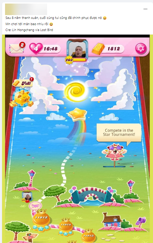 game thu mat 8 nam de pha dao candy crush saga