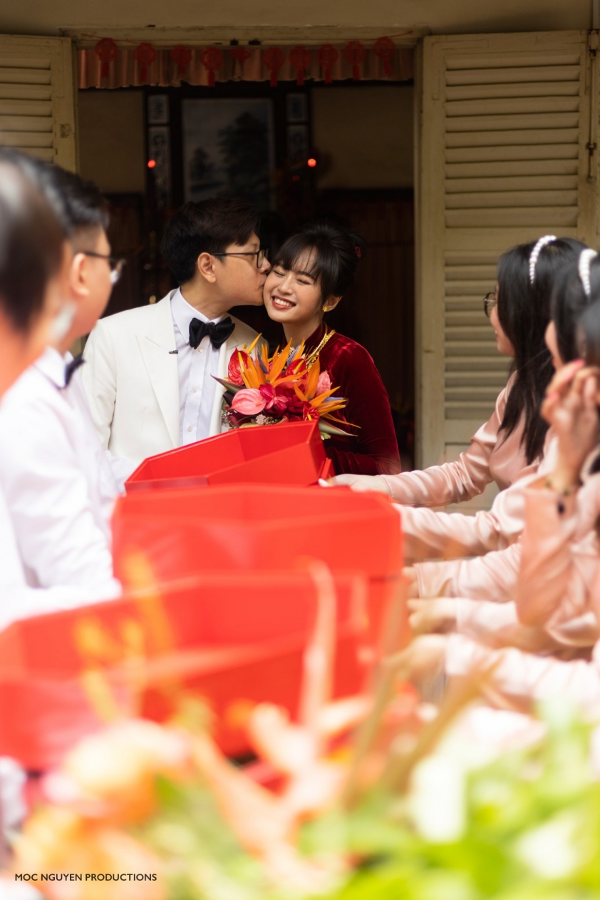 Bomman và Minh Nghi rạng rỡ trong ngày lễ vu quy 156703