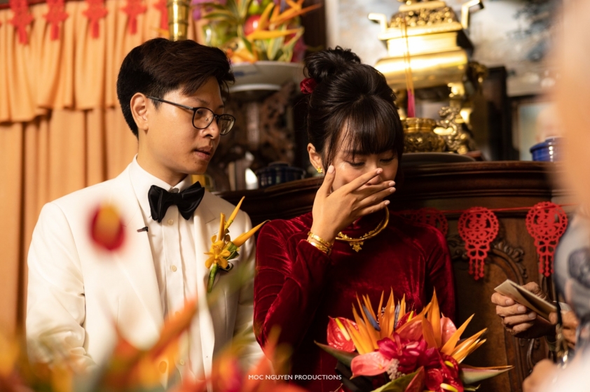 Bomman và Minh Nghi rạng rỡ trong ngày lễ vu quy 156706