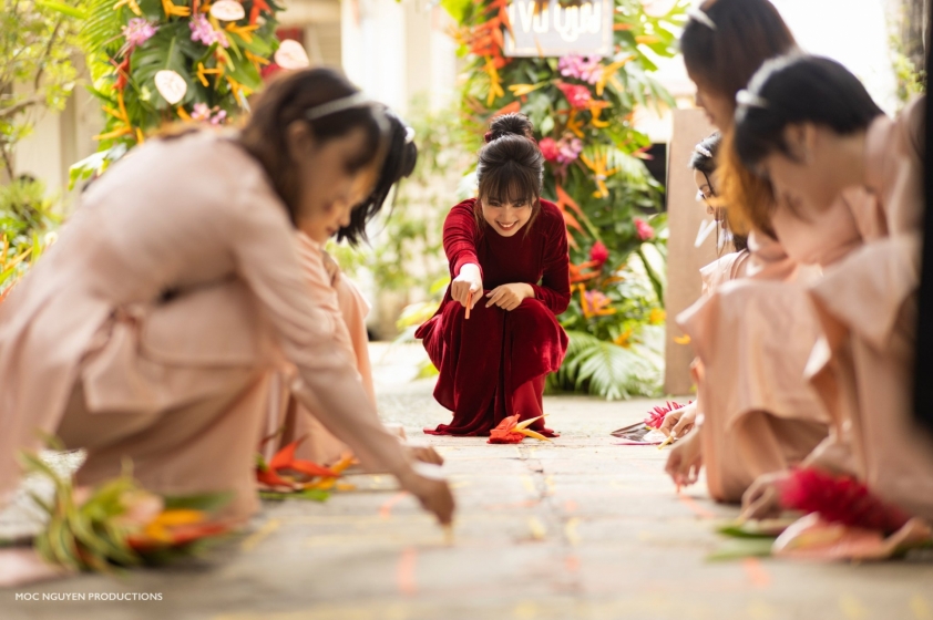 Bomman và Minh Nghi rạng rỡ trong ngày lễ vu quy 156711